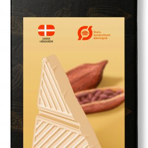 Hvid Chokolade med Karamel 45g, 1 kolli = 10 stk.