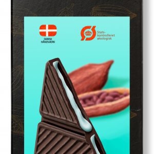 Fyldt Mørk Chokolade 72% med Pebermynte 45g, 1 kolli = 10 stk.