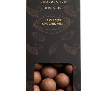 Hasselnødder Dark Milk 53%, 1 kolli = 10 stk.