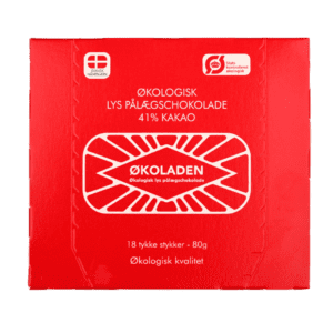 18 stk. pålægschokolade Lys 41%, 1 kolli = 12 stk.